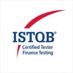 ISTQB Certified Tester Finance Testing (CT-FT) official logo featuring blue text and a red swoosh element against a white background.